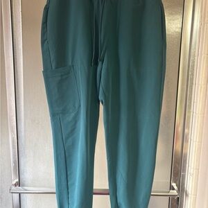 Woman’s  Teal Studio Jogger Pants with Cargo Pocket